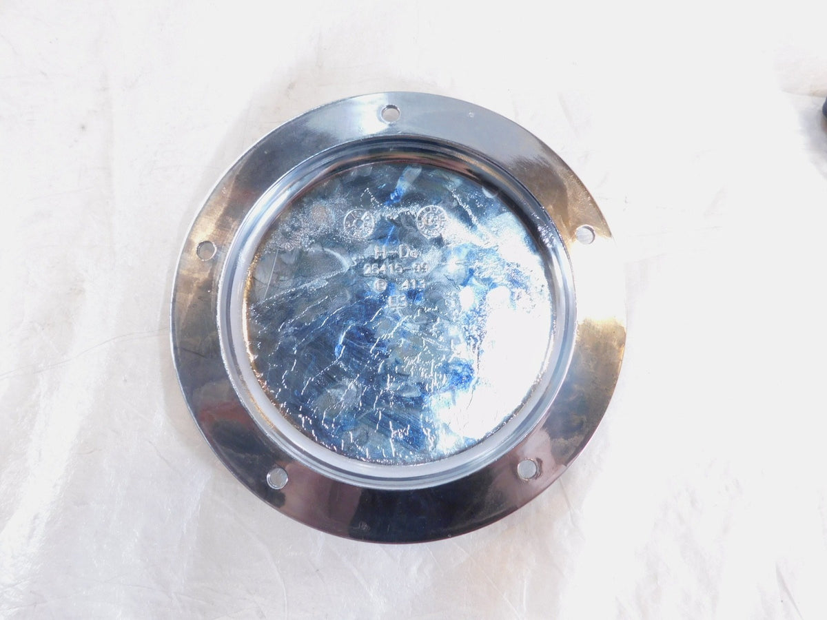 Harley Davidson Twin Cam Dyna & Softail Left Engine Chrome Derby Clutch Cover - C3 Cycle