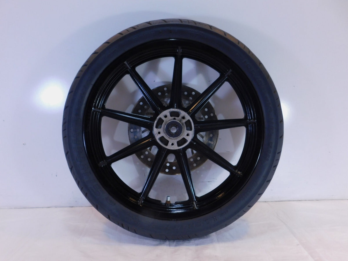 1996-1999 Harley Sportster 883 & 1200 Silver Dual Disc Front Wheel Rim & Rotors - C3 Cycle