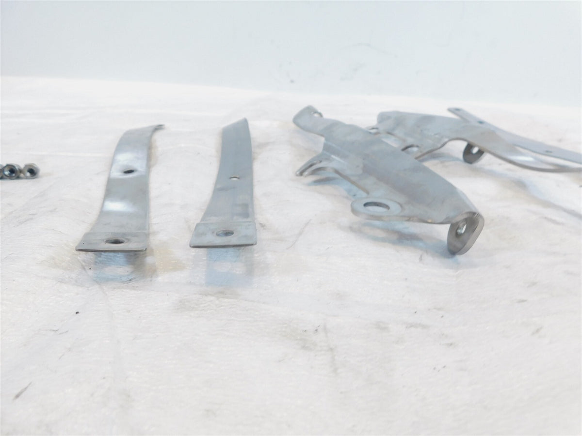 Bent Harley Davidson Sportster 883 1200 Custom Hugger Front Windshield Brackets - C3 Cycle