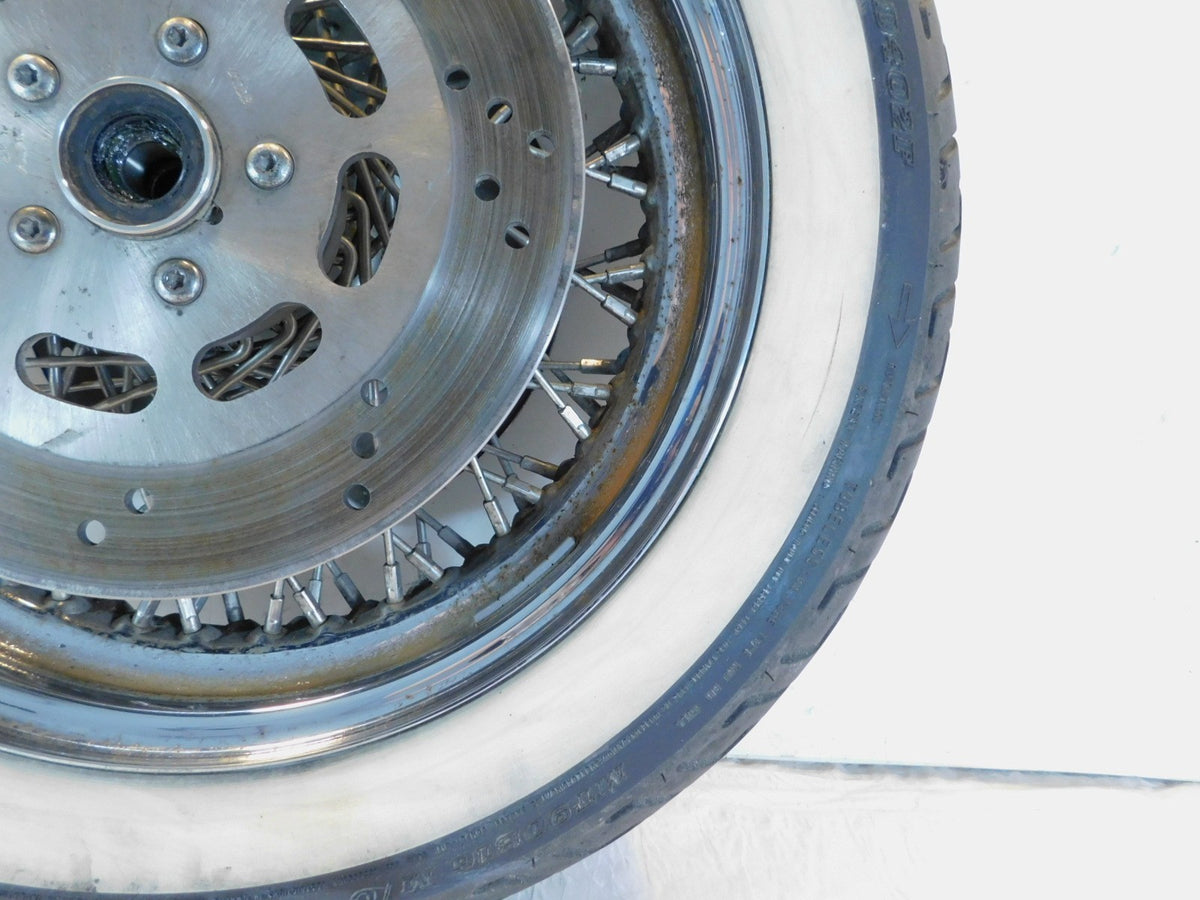 Harley Davidson EVO Touring Electra Glide Chrome Laced Front Wheel Rim & Tire - C3 Cycle