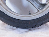 BMW K1 K1100LT R1100R R1100RT R1100RS & R850R Cast Silver Rear Wheel Rim & Tire - C3 Cycle