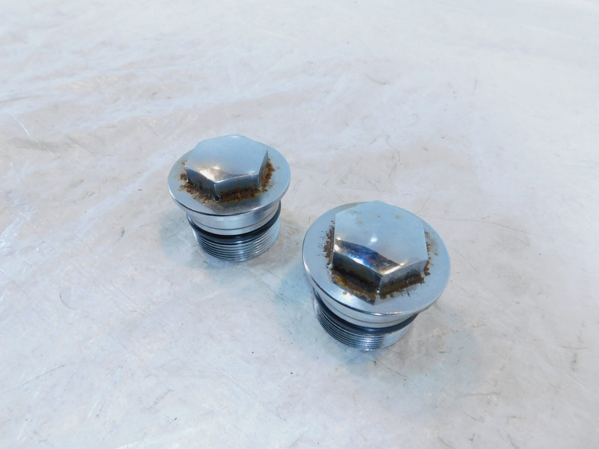 1987-2009 Suzuki VS1400 VL1500 Intruder Boulevard S83 Front Fork Tube Plug Caps - C3 Cycle