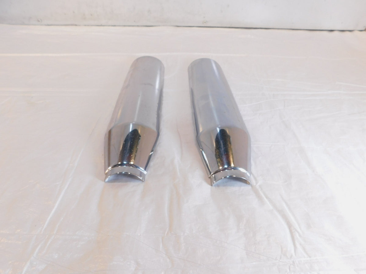 Harley Davidson Sportster 883 & 1200 Super Low Chrome Muffler Heat Shield Covers - C3 Cycle