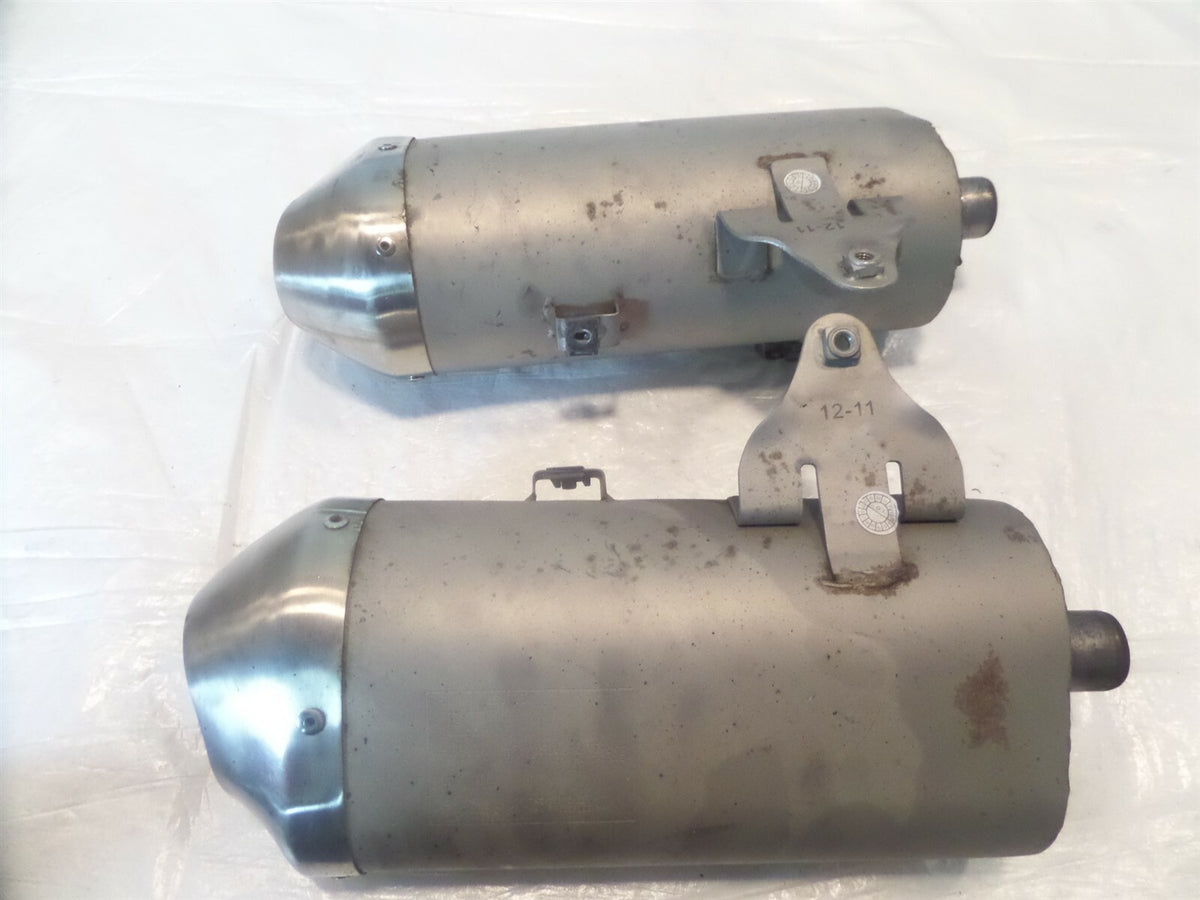 2012-2015 Triumph Speed Triple & R Left/Right Engine Motor Exhaust Muffler Pipes - C3 Cycle