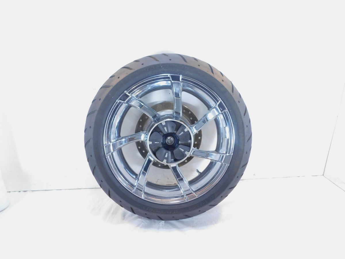 Harley Screamin Eagle CVO Street Glide & Road King Chrome Rear Wheel Rim & Tire - C3 Cycle