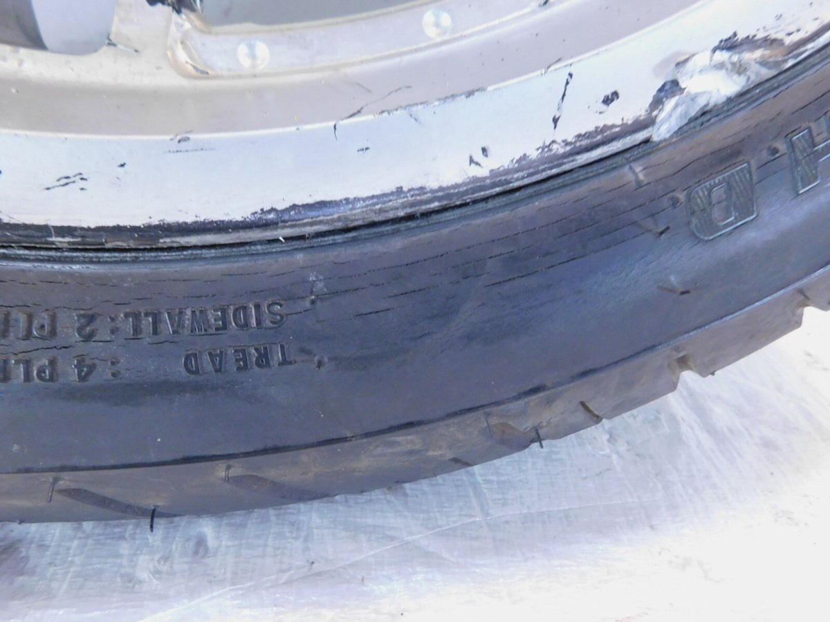 Honda VTX1800 VTX1800F1 VTX1800F2 Silver Front Cast Wheel & Rim - Bent