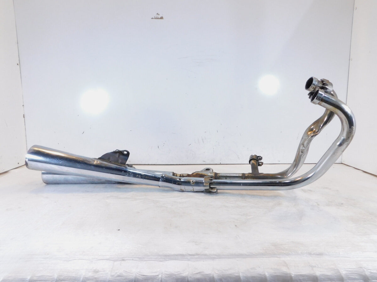 Honda CB1000 Chrome Rear Engine Right Exhaust Header Pipes & Mufflers -Damaged - C3 Cycle