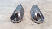 Harley Davidson Touring Dyna Sportster Softail Chrome & Rubber Footpeg Footrests