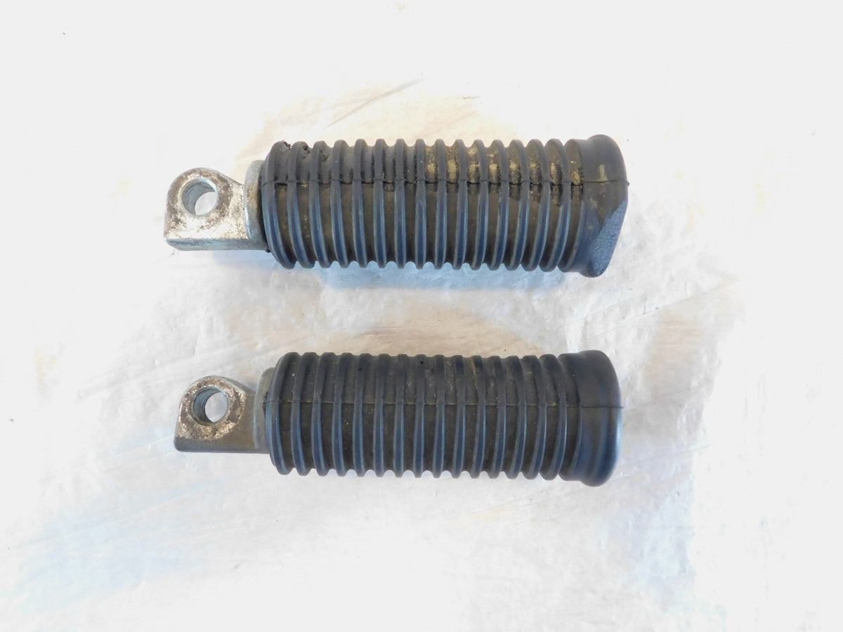 Harley Touring FXR Dyna Sportster & Softail Black Rubber Footpegs Footrests - C3 Cycle