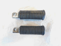 Harley Touring FXR Dyna Sportster & Softail Black Rubber Footpegs Footrests - C3 Cycle