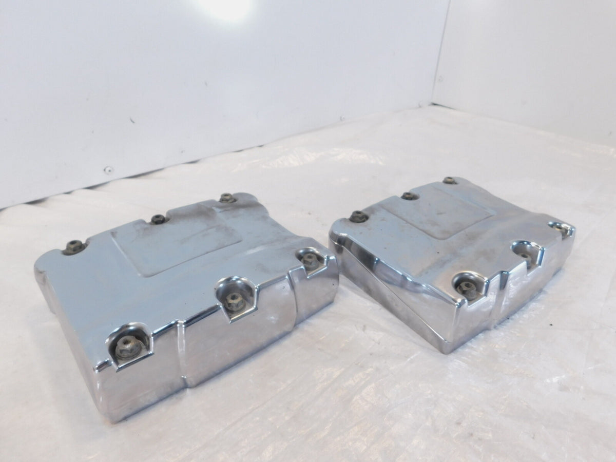 Harley Davidson Touring Dyna & Softail Chrome Cylinder Head Rocker Boxes - C3 Cycle