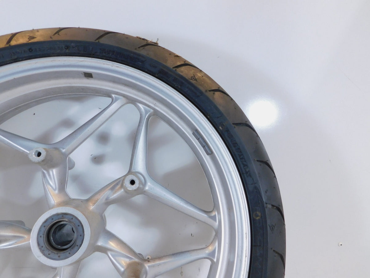 2006-2013 BMW F800ST F800 ST Silver Cast Front Wheel Rim & Tire - 36317682013 - C3 Cycle