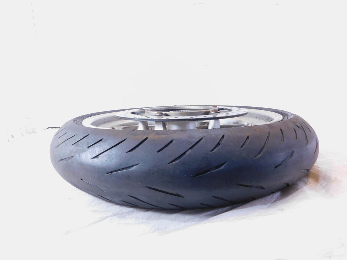 BMW K1200GT K1200RS R1100S R1150R Cast Silver Front Wheel Rim Tire & Brake Rotor - C3 Cycle
