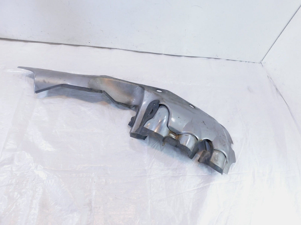 Honda GL1800 Goldwing 1800 Silver Left Exhaust Header Pipe Muffler Shield Cover - C3 Cycle