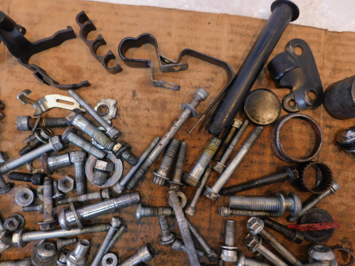 2007 07 Harley Davidson Sportster XL1200N Nuts Bolts & Brackets Parts Box Lot - C3 Cycle