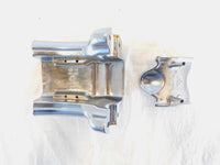 Harley Sportster 883 1200 Custom Chrome Handlebar Riser Mount Bracket & Cover - C3 Cycle