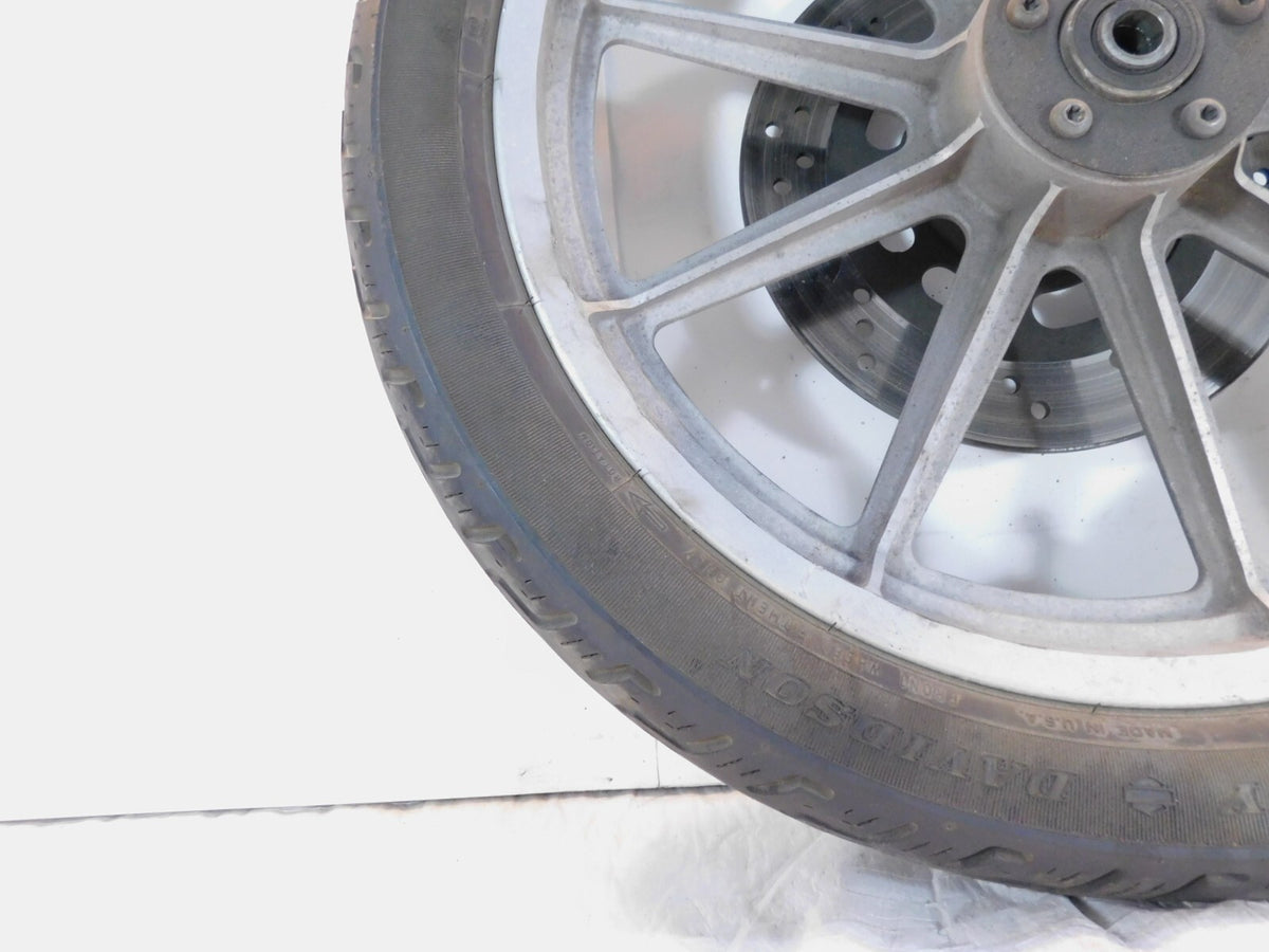 1996-1999 Harley Sportster 883 & 1200 Silver Dual Disc Front Wheel Rim & Rotors - C3 Cycle