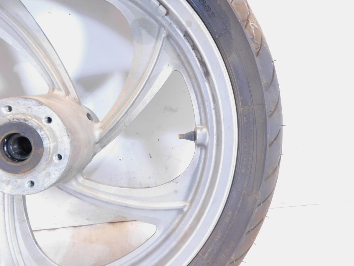 2008-2009 Victory Vision Touring Silver Cast Front Wheel Rim with Tire - C3 Cycle