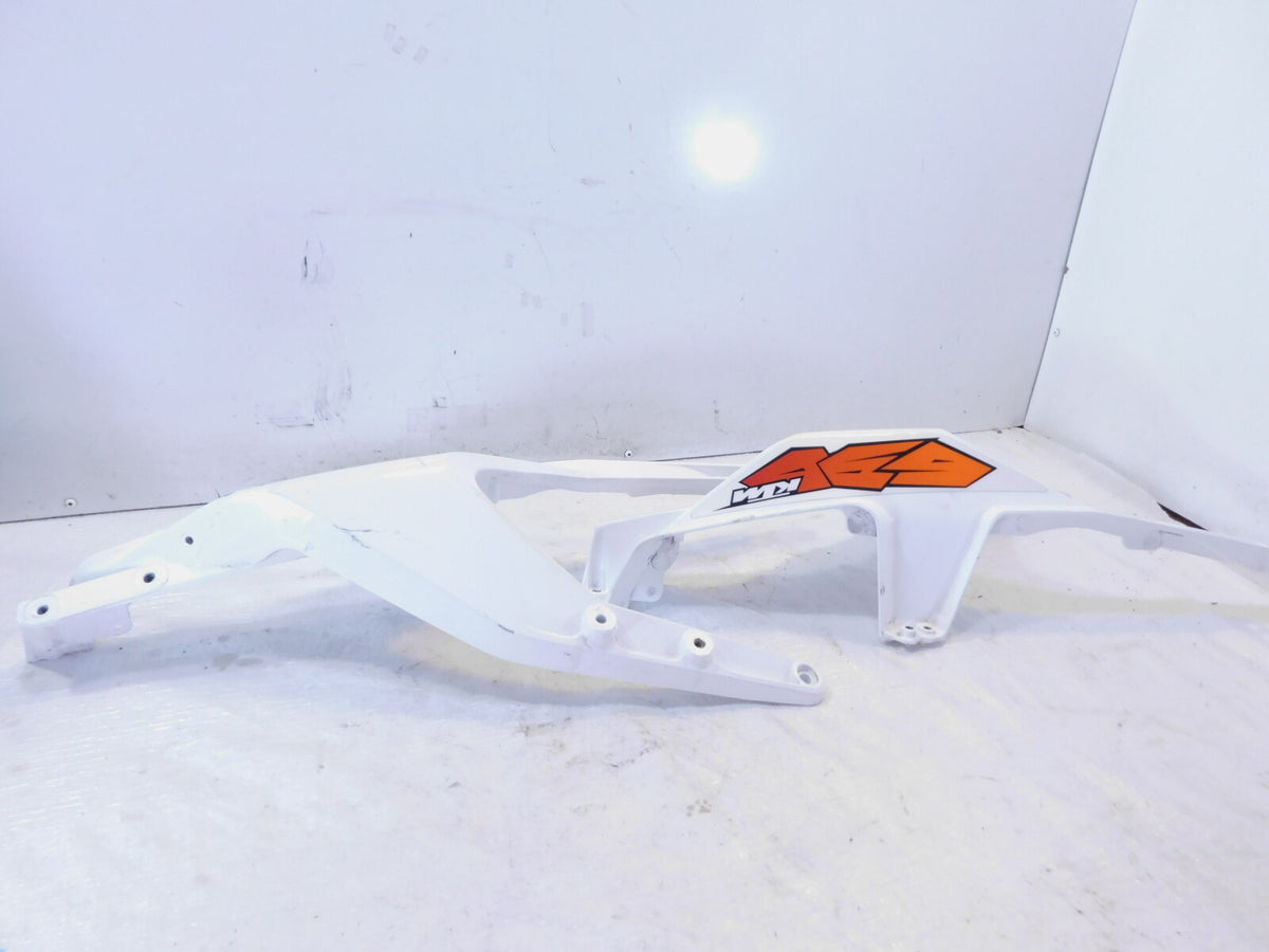 2015-2018 KTM 690 Duke White Left/Right Rear Seat Tail Section Subframe Brackets - C3 Cycle