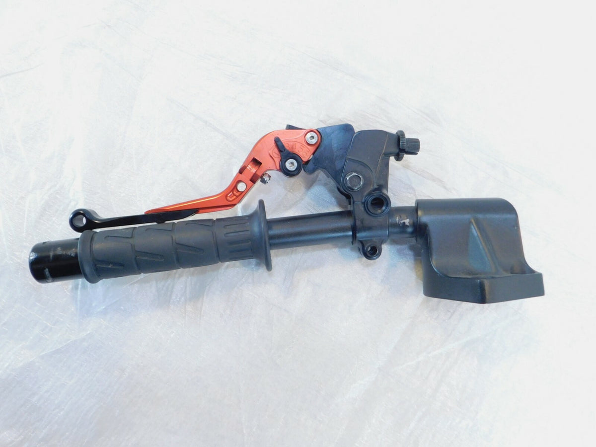 Kawasaki EX250 Ninja 250 300 Left Side Handlebar Clutch Lever & Weight - Damaged - C3 Cycle