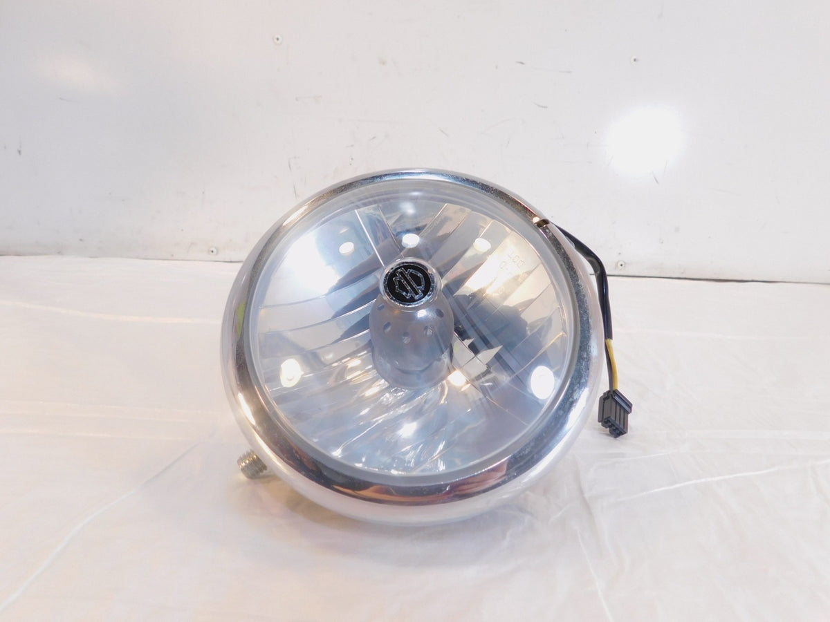 Harley Davidson Dyna Low Rider V-Rod Black Headlamp Headlight & Bucket Housing - C3 Cycle