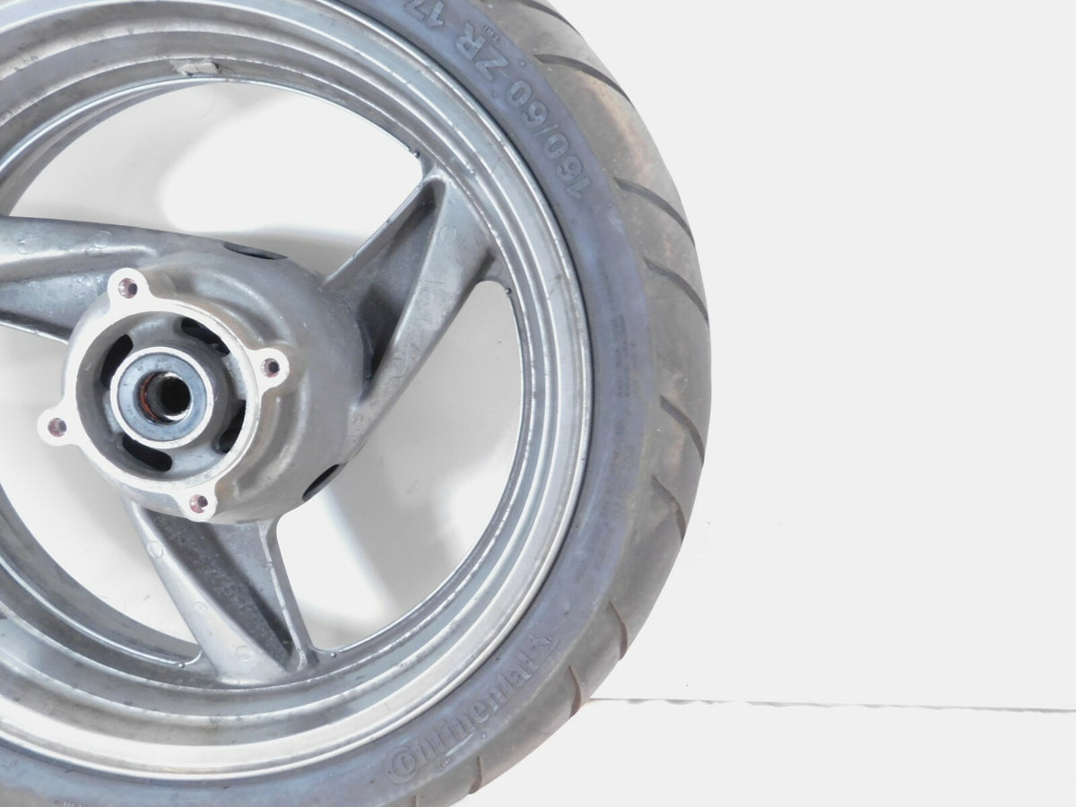 Kawasaki Ninja ZX-6 ZX600 ZX600-E & ZZR600 Gray Rear Wheel Rim w/ Tire - C3 Cycle