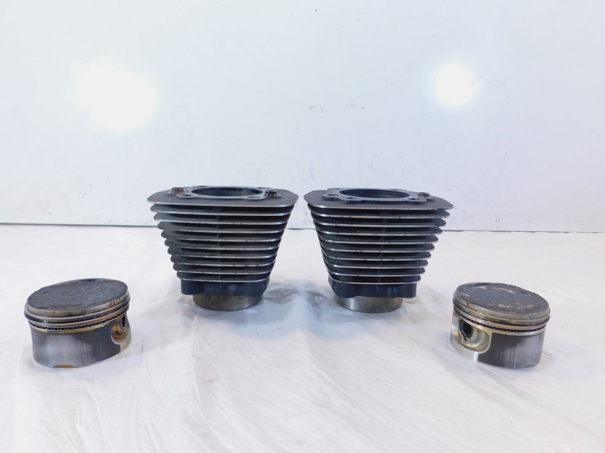 Pair Harley Davidson Sportster 1200 Black Engine Cylinder Barrel Jugs & Pistons - C3 Cycle