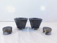 Pair Harley Davidson Sportster 1200 Black Engine Cylinder Barrel Jugs & Pistons - C3 Cycle