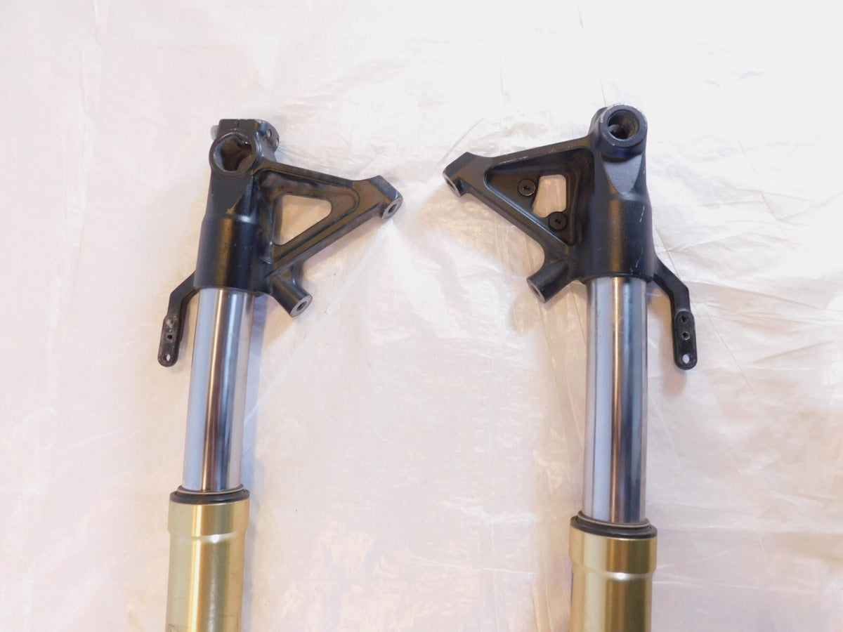 Bent 2007-2012 Triumph Tiger 1050 SE Front Wheel Suspension Fork Shock Leg Tubes - C3 Cycle