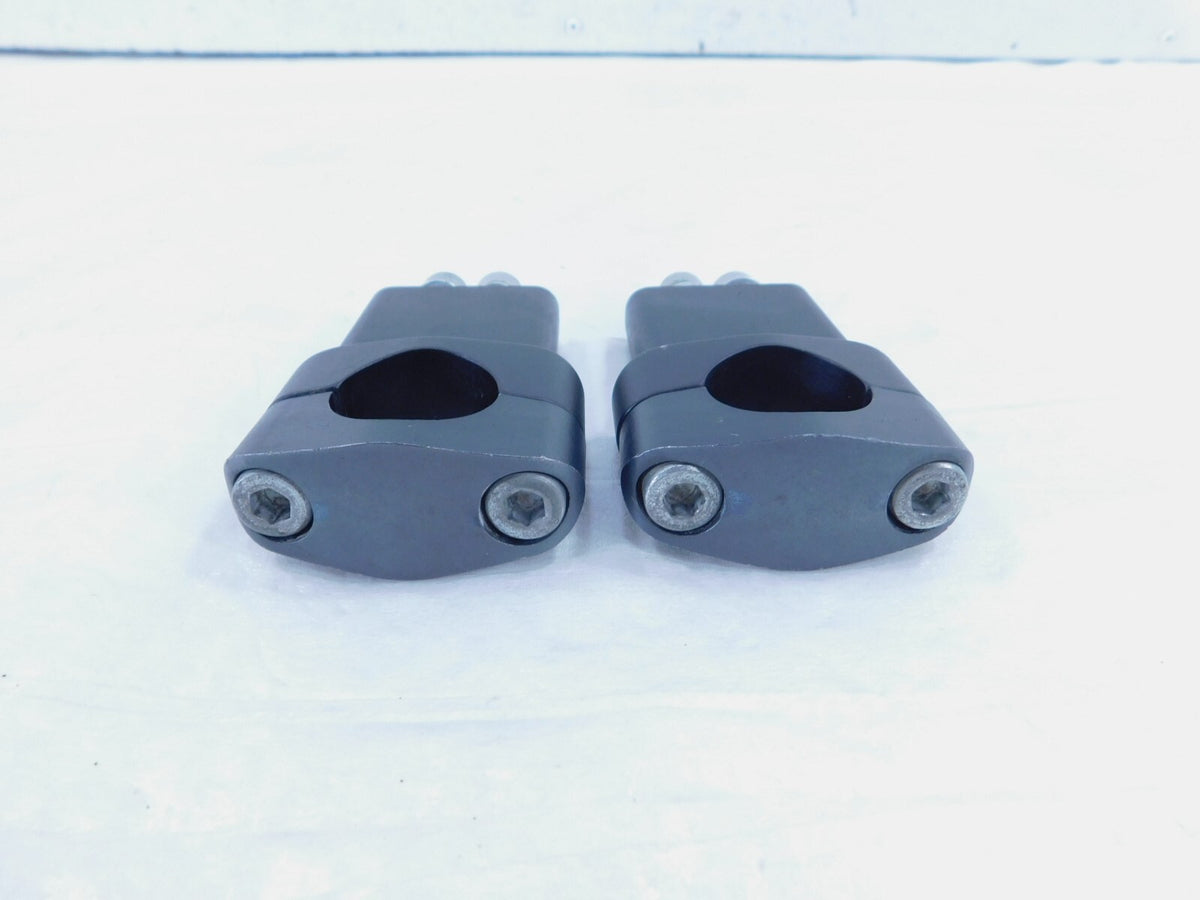 2012 Zero Motorcycle XU Black Upper/Lower Handlebar Riser Clamp Mount Brackets - C3 Cycle