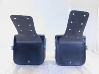 Yamaha Virago 700 XV700 Left/ Right Rear Black Dual Luggage Container Saddlebags - C3 Cycle