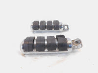 Pair Harley Touring FXR Dyna Sportster & Softail Black ISO Peg Footpeg Footrests - C3 Cycle