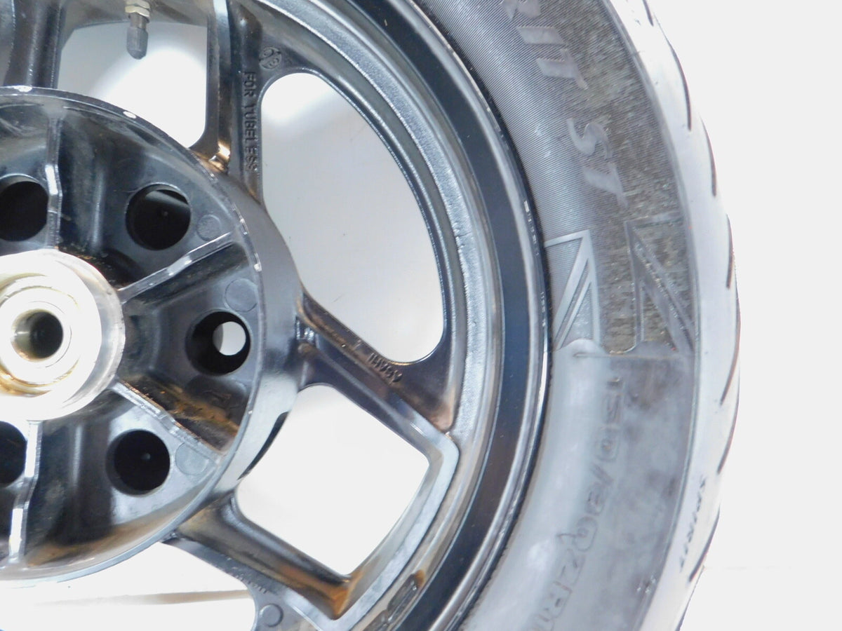 1986 & 1987 Kawasaki Ninja 1000 1000R ZX1000 GPZ Black Rear Wheel Rim & Tire - C3 Cycle