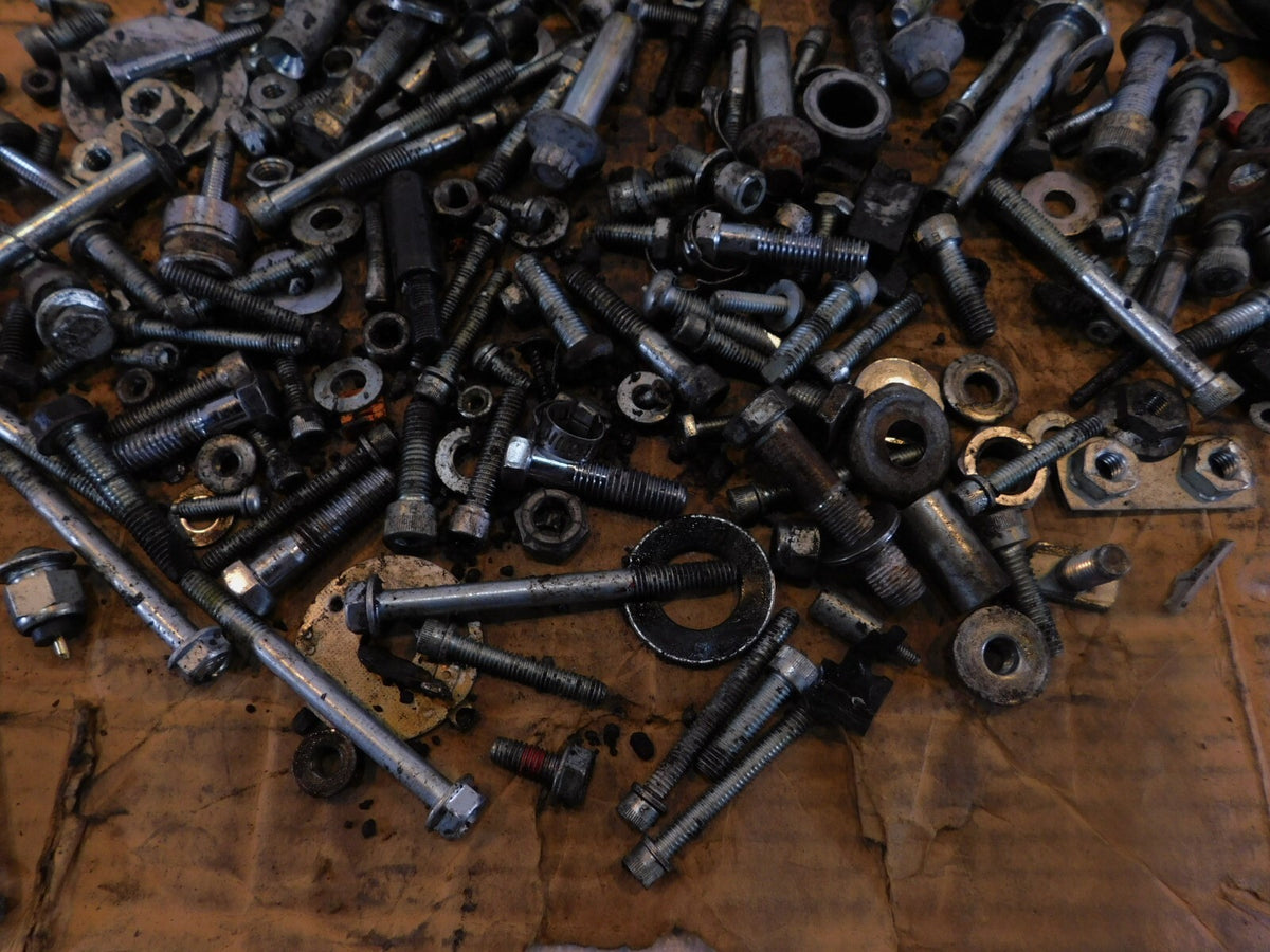 1999 Harley Davidson Sportster 883 Nuts Bolts & Brackets Parts Box Lot - C3 Cycle