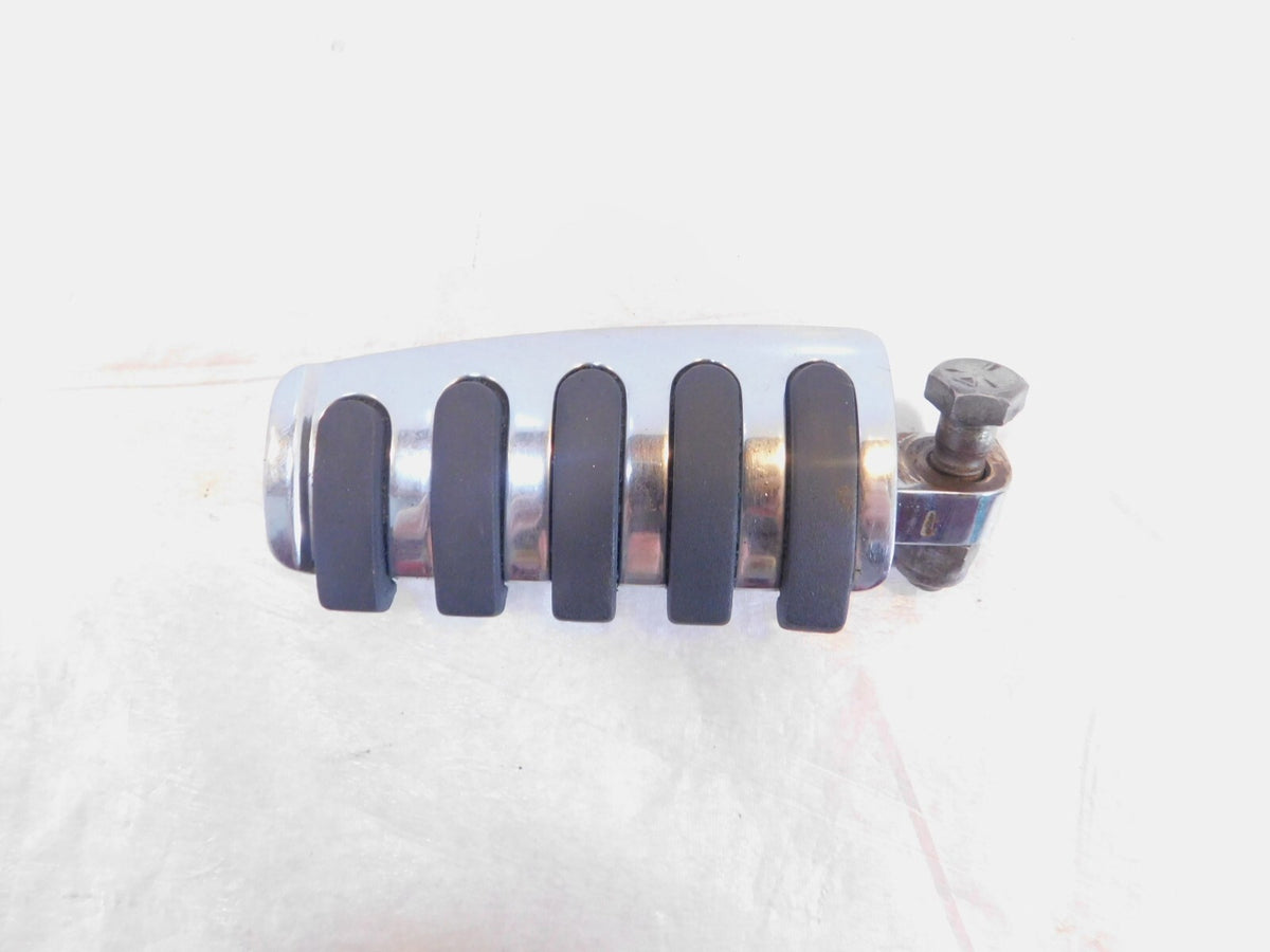 Harley Touring FXR Dyna Sportster & Softail Chrome & Rubber Footpeg Footrest - C3 Cycle