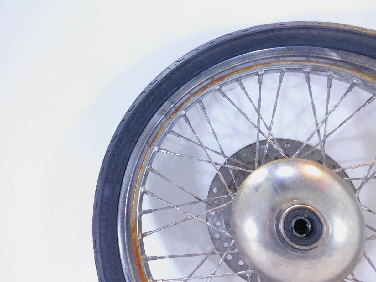 Harley Davidson Softail & Dyna Wide Glide Chrome 21" Front Wheel Rim & Rotor - C3 Cycle