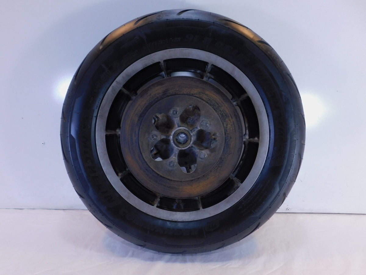 Harley Davidson EVO Electra Tour Glide Road King Black Cast Rear Tire Wheel Rim - C3 Cycle