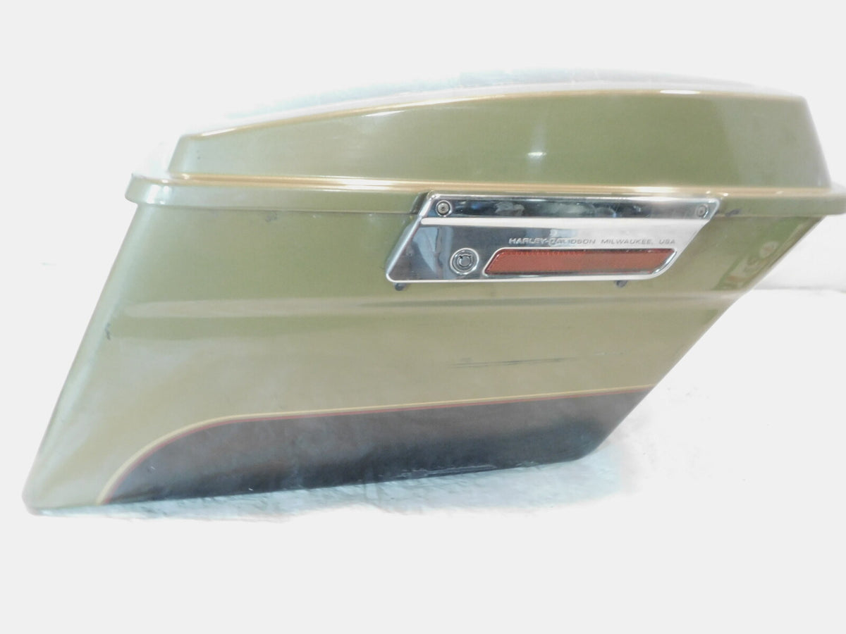 Harley Davidson Touring Road King Street & Electra Glide Green Right Saddlebag - C3 Cycle