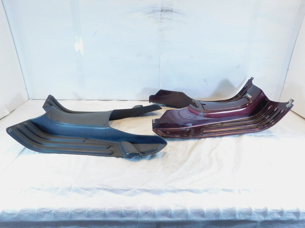 Piaggio Vespa LX LXV 50 125 150 Red Lower Footrest Foot Hold Fairing w/ Cover - C3 Cycle