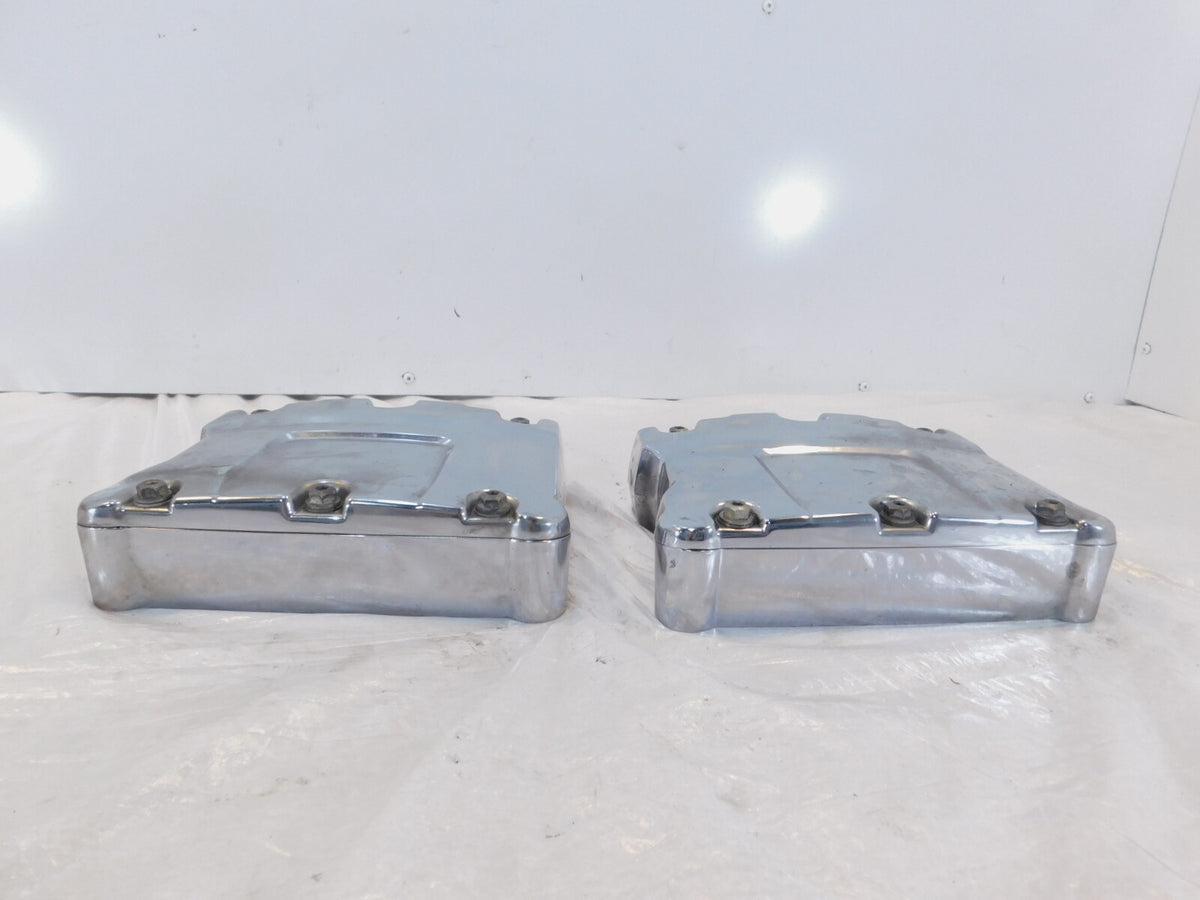Harley Davidson Touring Dyna & Softail Chrome Cylinder Head Rocker Boxes - C3 Cycle