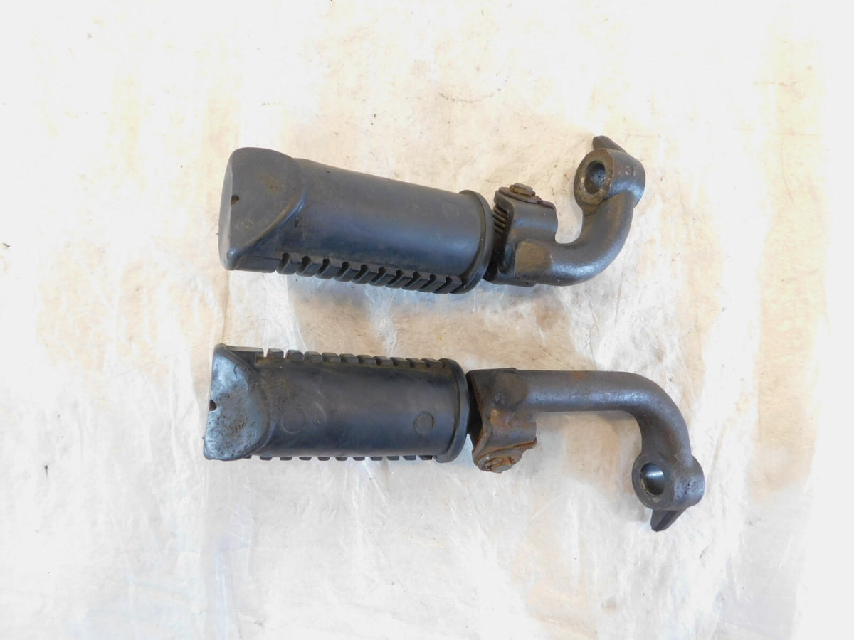 Triumph Adventurer Thunderbird Sport Black Rear Passenger Footpegs w/ Brackets - C3 Cycle
