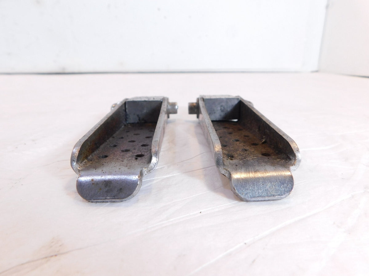 Harley Davidson Touring FXR Dyna Sportster Softail Silver Peg Footpegs Footrests