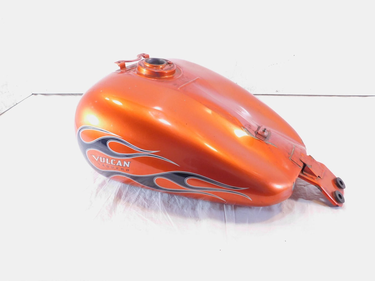 2011-2014 Vulcan 1700 VN1700 Vaquero Orange Petrol Fuel Gas Tank Reservoir dents - C3 Cycle