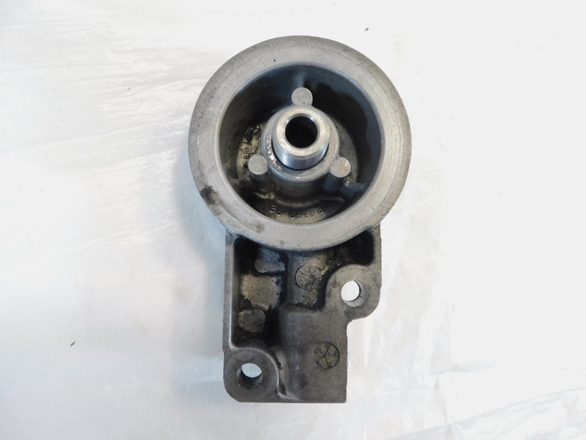 Harley Davidson EVO Electra Glide Dyna FXR Silver Engine Motor Oil Filter Mount - C3 Cycle