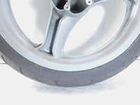 2002 MZ Skorpion Tour MZ660 660cc Cast Silver Front Wheel Rim 17"x3" -Bent