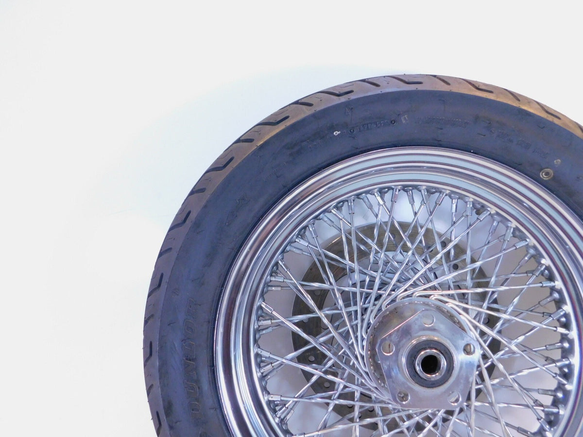 Harley Davidson Softail Sportster 883 & 1200 & FXR Laced Rear Wheel Rim w/ Tire - C3 Cycle