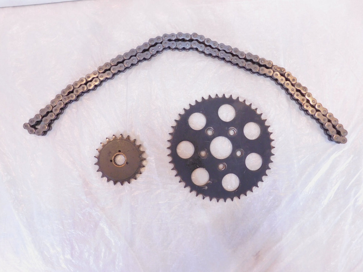 Set Harley Davidson Sportster 883 1000 1100 & 1200 Chain Drive Gear Sprockets