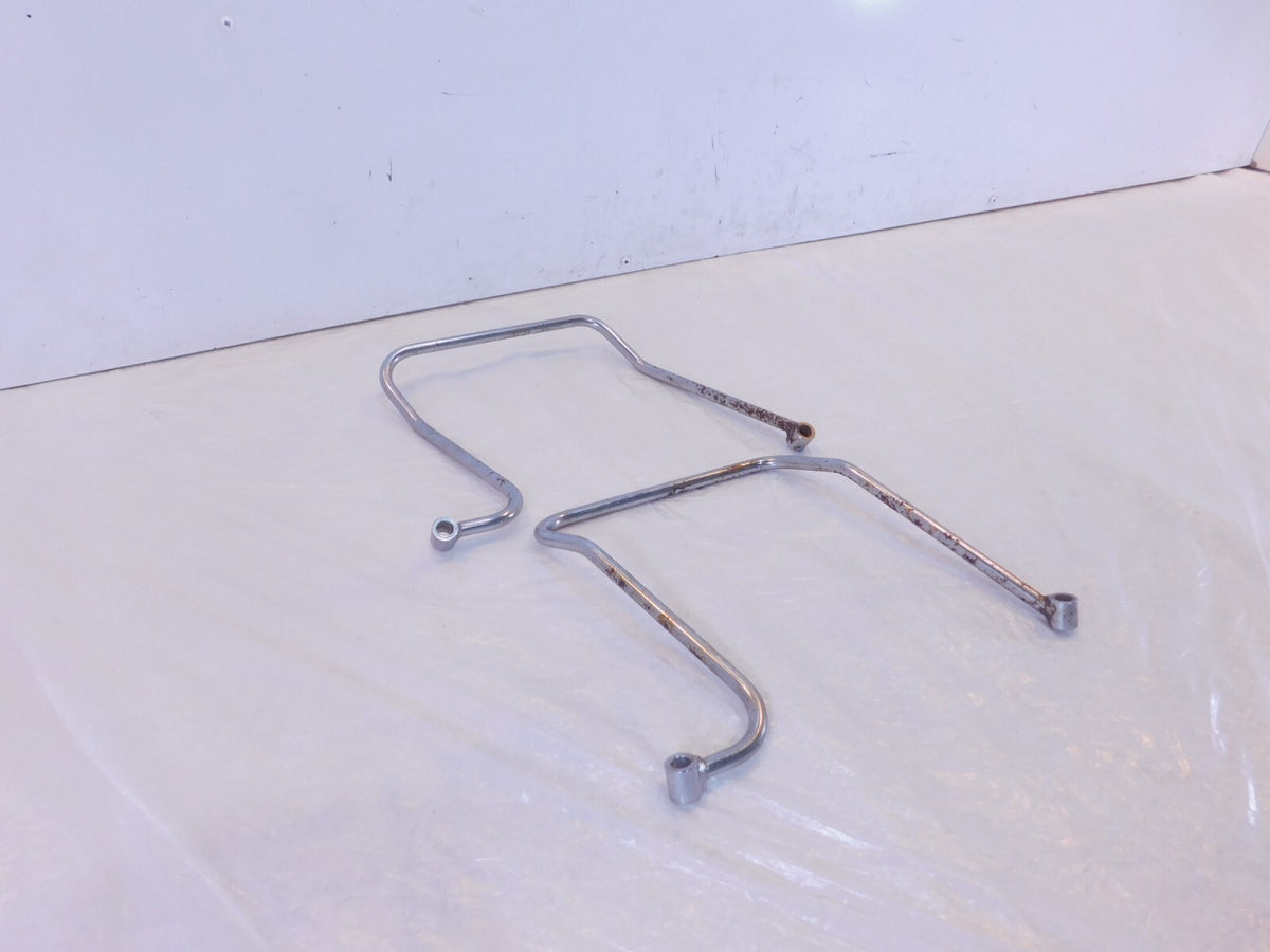 Harley Davidson Sportster 883 1100 1200 Chrome Saddlebag Support Tube Mount Pair - C3 Cycle