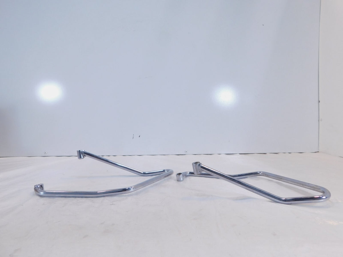 1994-2003 Harley Davidson Sportster 883 1200 Chrome Saddlebag Guard Rail Bars - C3 Cycle