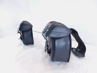 Yamaha Virago 1100 XV1100 Saddlemen Rear Black Dual Luggage Container Saddlebags - C3 Cycle